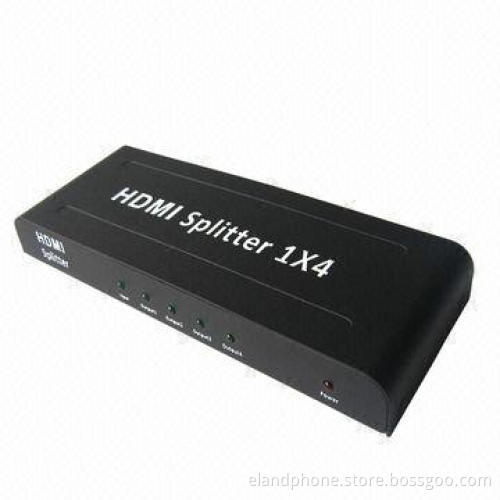 1 x 4 Ports HDMI Splitter, Supports 80p, 720i, 720p, 1080i and 1080p Resolution